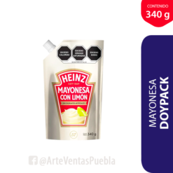 Mayonesa con Limón Heinz Doypack Cj 24 pzas / 340 gr