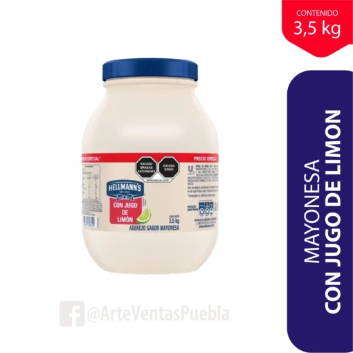 Mayonesa con Jugo de Limón Hellmann's® Cj4 / 3.5 kg