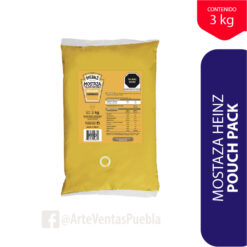 Mostaza Heinz® Pouch Pack Cj 4 pzas / 3 kg
