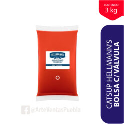 Catsup Hellmann's Bolsa c/ Válvula Cj 4 pzas / 3 kg