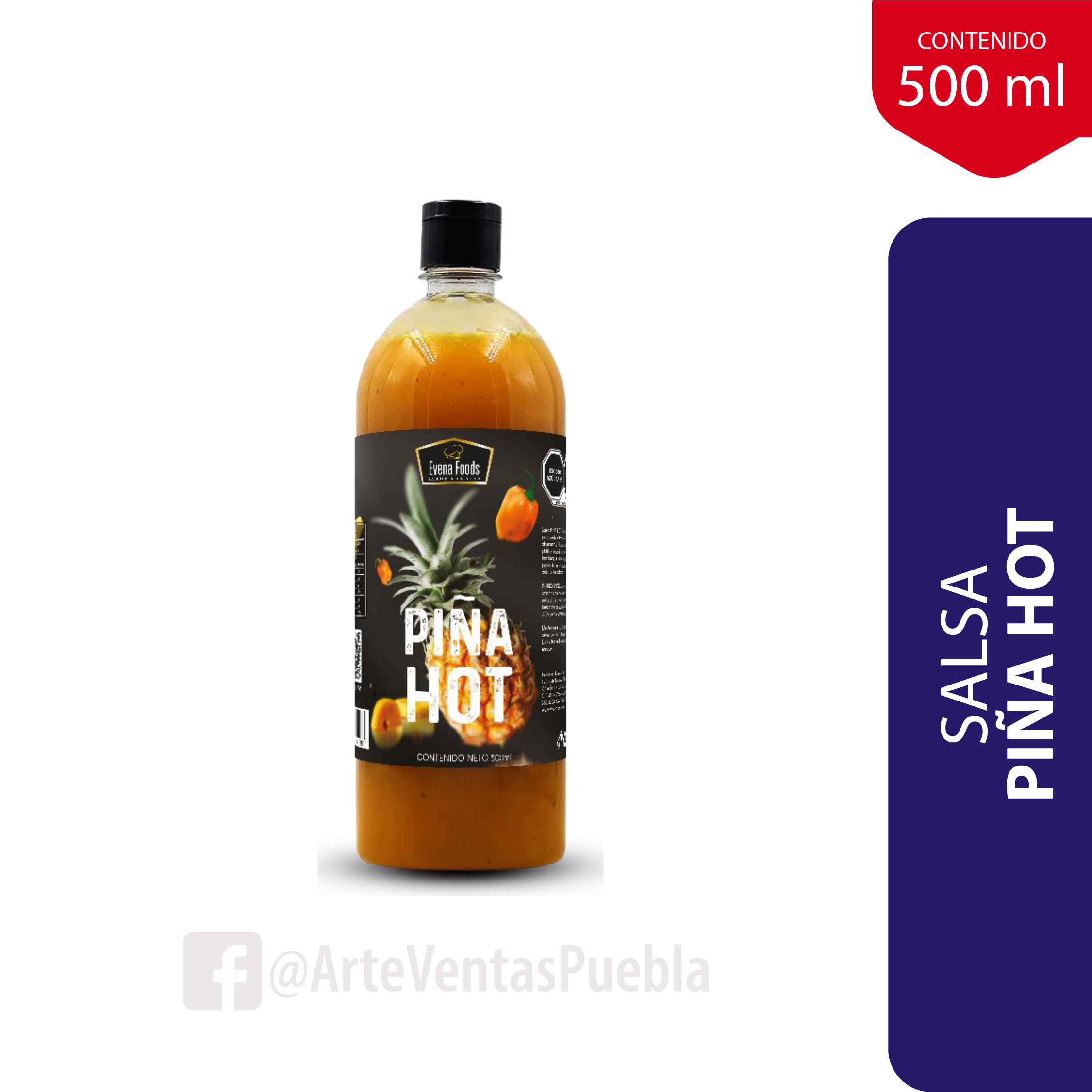 Salsa Piña Hot Evena® 500 ml
